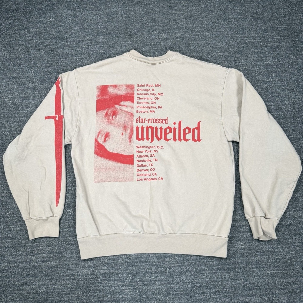 Kacey Musgraves Sweatshirt Medium Star Crossed Unveiled Tour Dagger Sleeve Hit